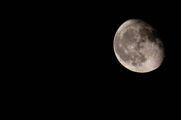 Velký Měsíc Noční Obloze — Stock fotografie