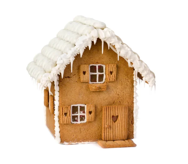 Isolated Gingerbread House White Background — Stock Photo, Image