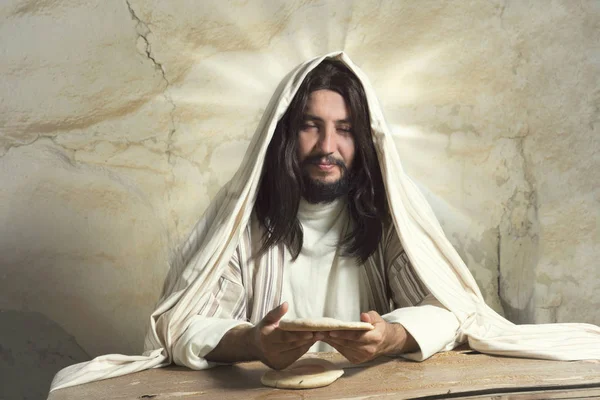 Jesús en la Última Cena — Foto de Stock