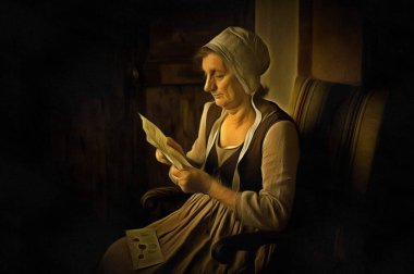 Okuma kadın Hollandalı Master portre