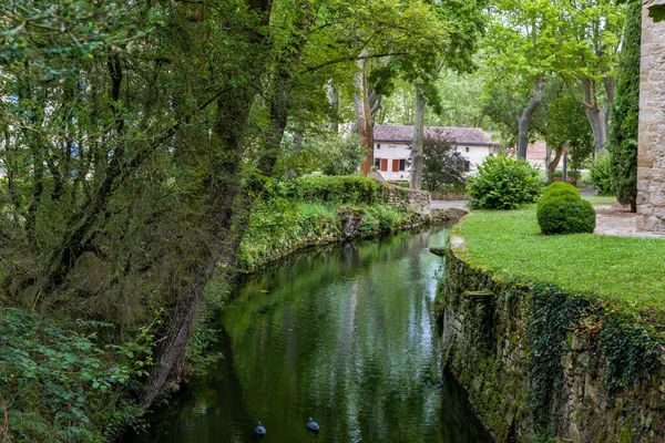 Moat French Medieval Chateau Castle Property Release — Stock Photo, Image