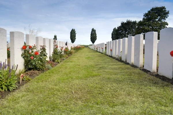 Ypres Passchendaele ベルギー2018 Tyne Cot軍事墓地の墓 — ストック写真