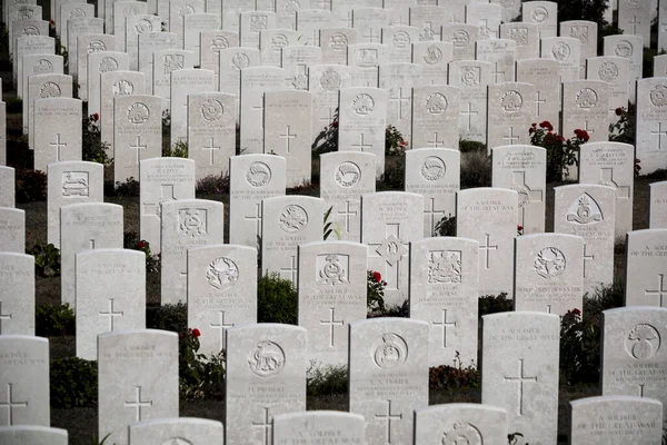 Ypres Passchendaele ベルギー2018 Tyne Cot軍事墓地の墓 — ストック写真