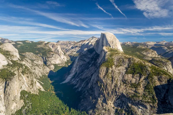 Cúpula Media Roca Granito Montaña Extremo Oriental Del Valle Yosemite — Foto de Stock
