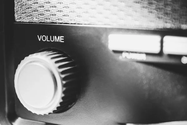 Roda Volume Rádio Analógico Antigo Vintage Processamento Criativo Para Looks — Fotografia de Stock