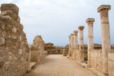 Pafos, Kıbrıs, arkeolojik alan: Theseus sütunlarının evi