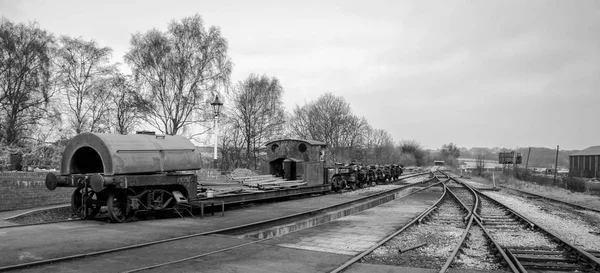 Old Train Trolleys Swanwick Junction — Stock Photo, Image