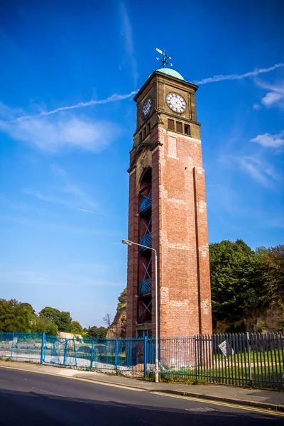 Metal Box Clock Tower — Stock Photo, Image