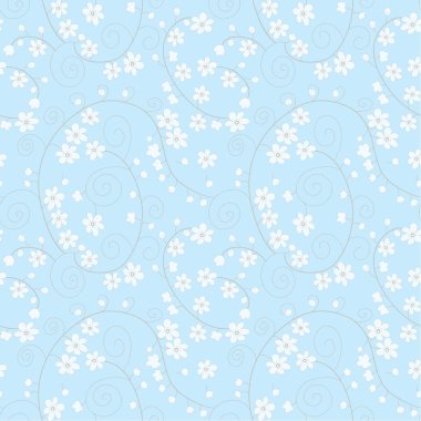 Dekoratif sorunsuz bahar desen