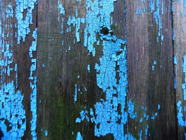 Стара Синя Фарба Дерев Яній Дошці Абстрактний Фон — стокове фото