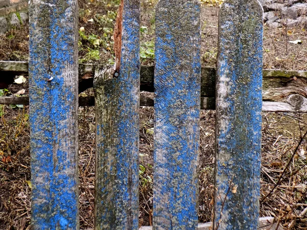 Antiguo Fondo Pizarras Grieta Azul Textura Madera — Foto de Stock