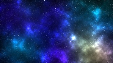 Soyut renkli Bulutsusu doku. Alan arka plan sanat. Çok renkli cosmos duvar kağıdı. Yıldız zemin