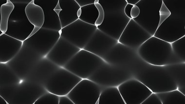 Siyah arka plan üzerine soyut beyaz çizgiler. Doku hat. Sanat duvar kağıdı. Su etkisi