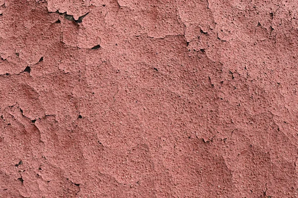 Abstrakte Rote Risswand Textur Rissige Oberfläche Der Gealterten Mauer — Stockfoto