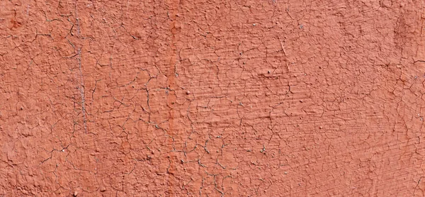 Alte Risswand Textur Schöne Rote Wandoberfläche Hintergrund Mit Roter Farbe — Stockfoto
