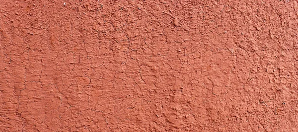 摘要红色涂料背景 漂亮的旧裂缝墙质感 — 图库照片