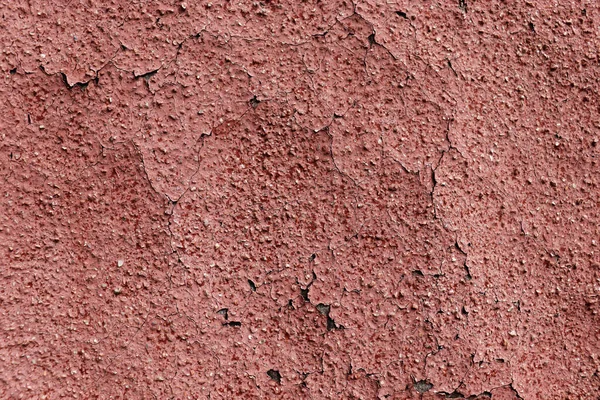 Texture Abstraite Vieille Peinture Fissurée Vieux Fond Mur Rouge — Photo