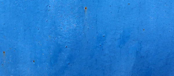Vieille Texture Mate Rouillée Fissure Avec Peinture Bleue — Photo
