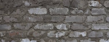 Güzel eski beyaz tuğla duvar dokusu. Pankart konsepti için soyut vintage duvar