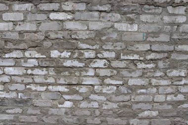 Soyut beyaz duvar dokusu. Eski çatlak tuğla duvar arka planı