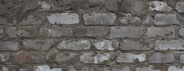 Güzel eski beyaz tuğla duvar dokusu. Pankart konsepti için soyut vintage duvar