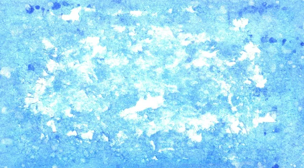Abstrakt akvarell blå och vit bakgrund — Stockfoto