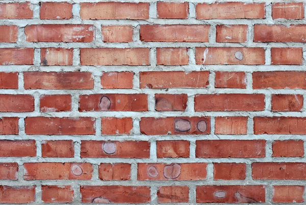Eski yıpranmış kırmızı tuğla bir duvarın soyut arka planı