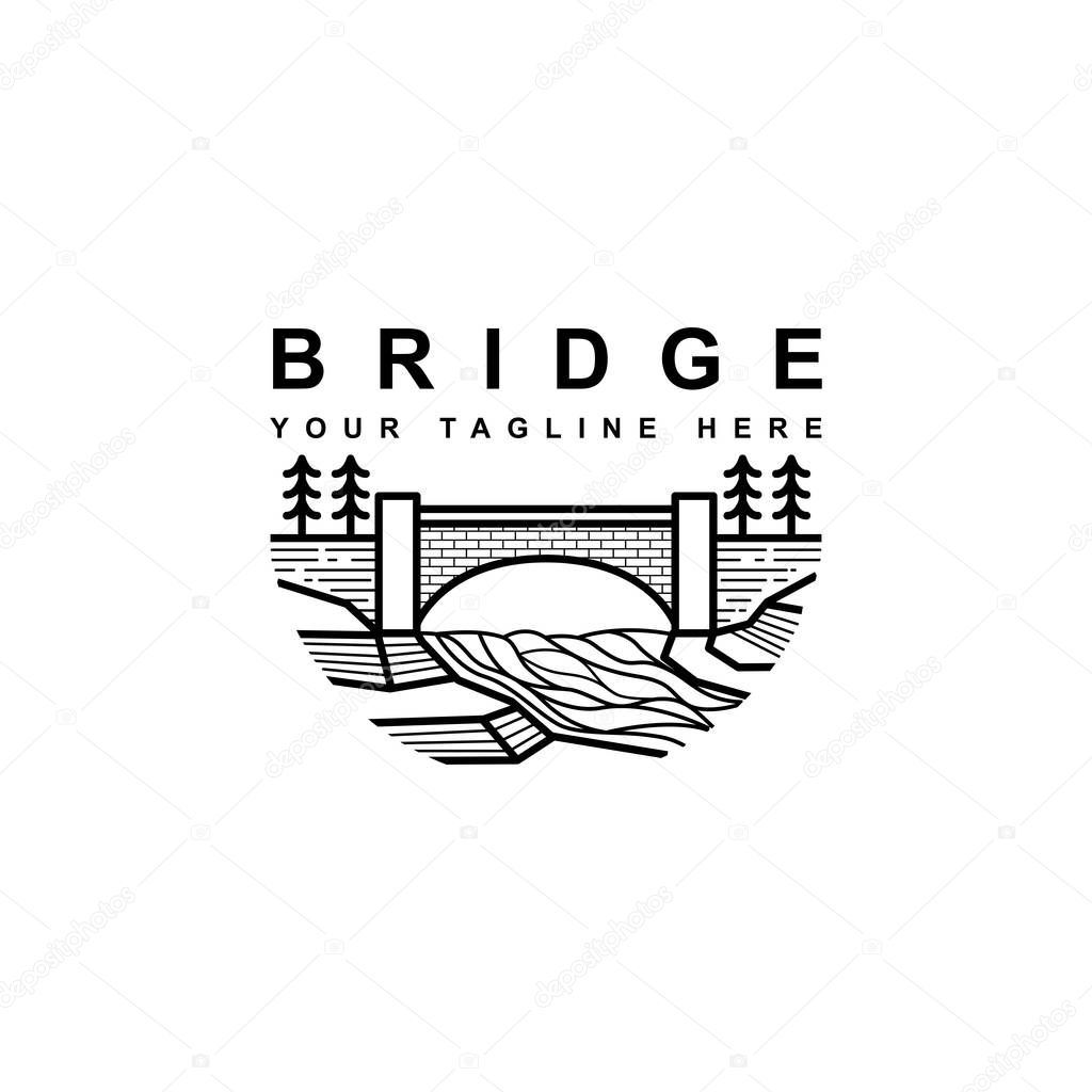 illustration of a bridge symbol