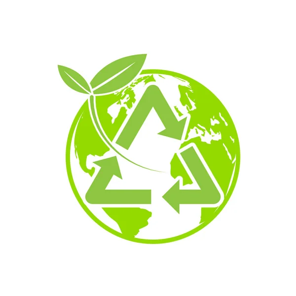 Symbol des weltweiten Recyclings — Stockvektor