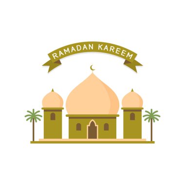 düz stil cami tasarım