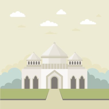 düz tasarım cami Illustration