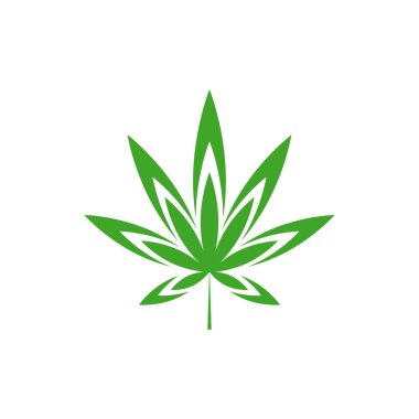 esrar yaprağı vektörü