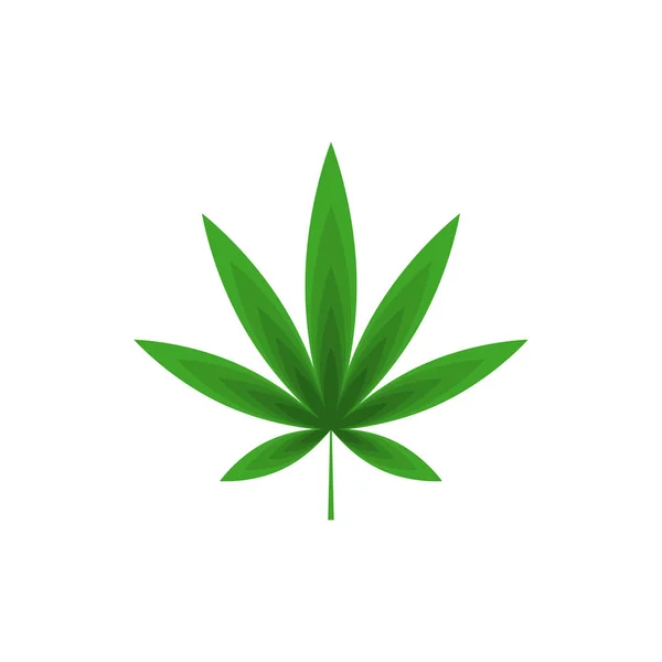 Vetor de folha de cannabis —  Vetores de Stock
