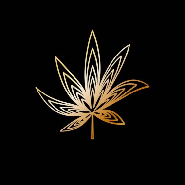 marihuana yaprağı tasarımı
