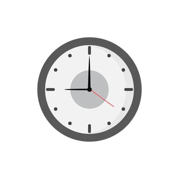 Плоские часы — стоковый вектор