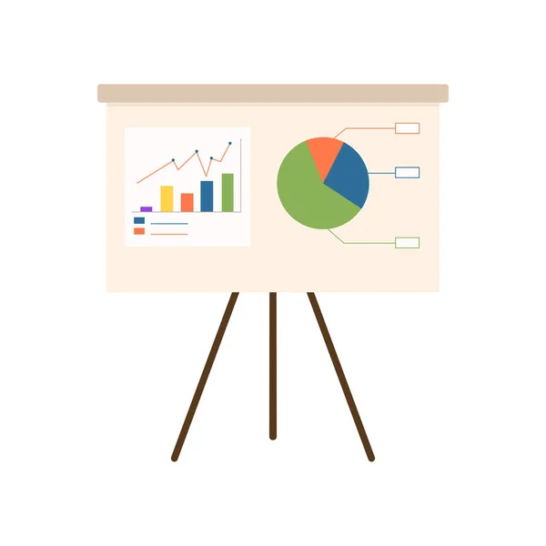 Conception du tableau de données statistiques — Image vectorielle