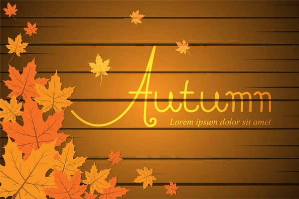 Modèle de fond automne — Image vectorielle