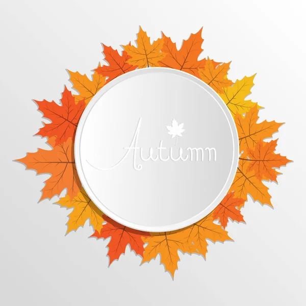 Modèle de décoration d'automne — Image vectorielle