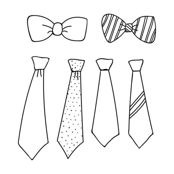 Esquema de diseño de corbata — Vector de stock