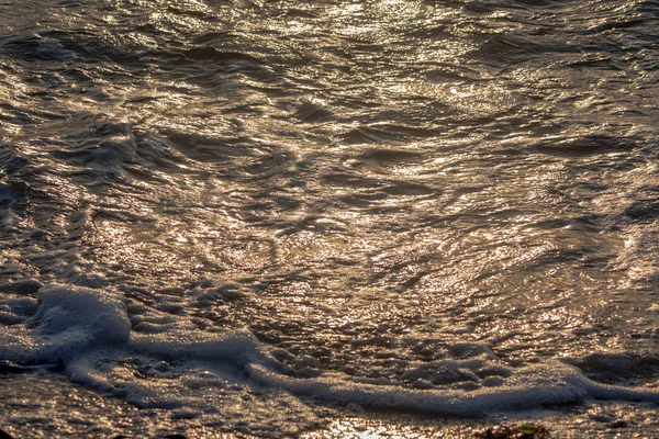 Texture Nature Eau Mer Avec Couleur Vieil Lever Soleil — Photo