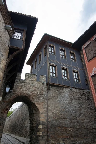 Bela Arquitetura Cidade Velha Plovdiv Que 2019 Tornou Capital Cultura — Fotografia de Stock