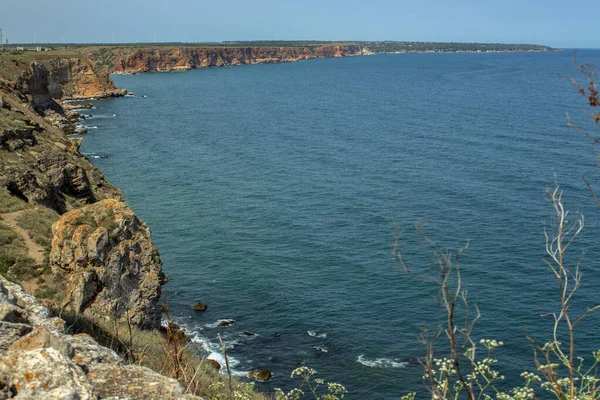 Bellissimo Paesaggio Marino Capo Kaliakra Unica Riserva Bulgaria Che Comprende — Foto Stock