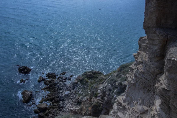 Mantello Marino Capo Kaliakra Costa Del Mar Nero Settentrionale Bulgaria — Foto Stock