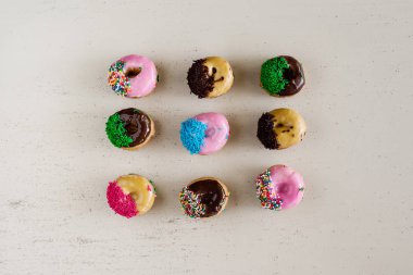 3x3 ızgara desen9 buzlu donut