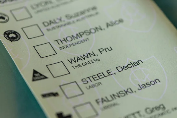 Voto Postal Para Eleição Federal Australiana — Fotografia de Stock