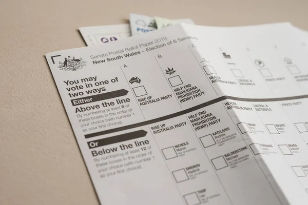 Voto postal para a eleição federal australiana — Fotografia de Stock