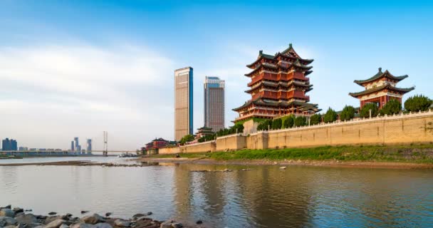 Tengwang 파빌리온 중국의 유명한 건물입니다 — 비디오