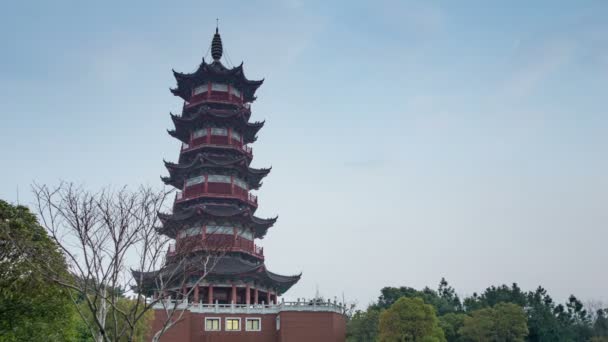 Arquitectura Antigua Tradicional China Pagoda Arquitectura Antigua Usada Para Rezar Clip De Vídeo