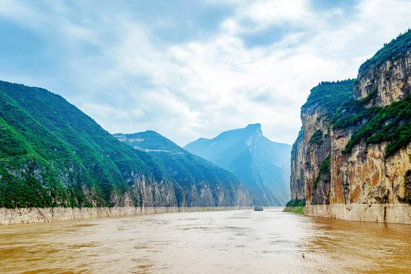 Qutang Φαράγγι Και Ποταμός Yangtze Baidicheng Chongqing Κίνα — Φωτογραφία Αρχείου