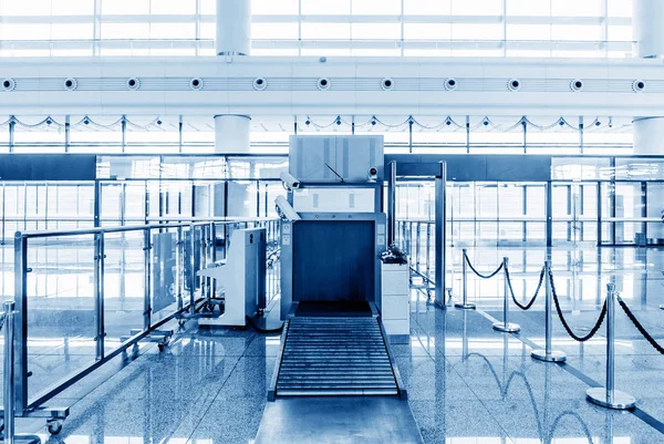 The train station security entrance, Shanghai, China.